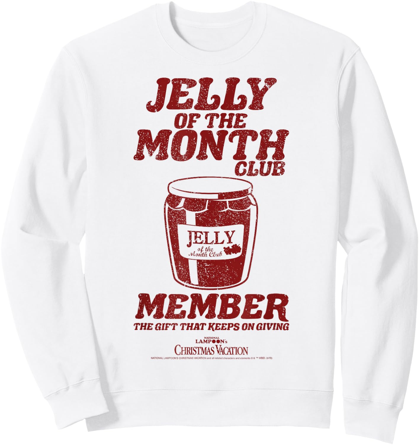 National Lampoon's Christmas Vacation Jelly Of The Month Short Sleeve Sweatshirt - Sweatshirt | White