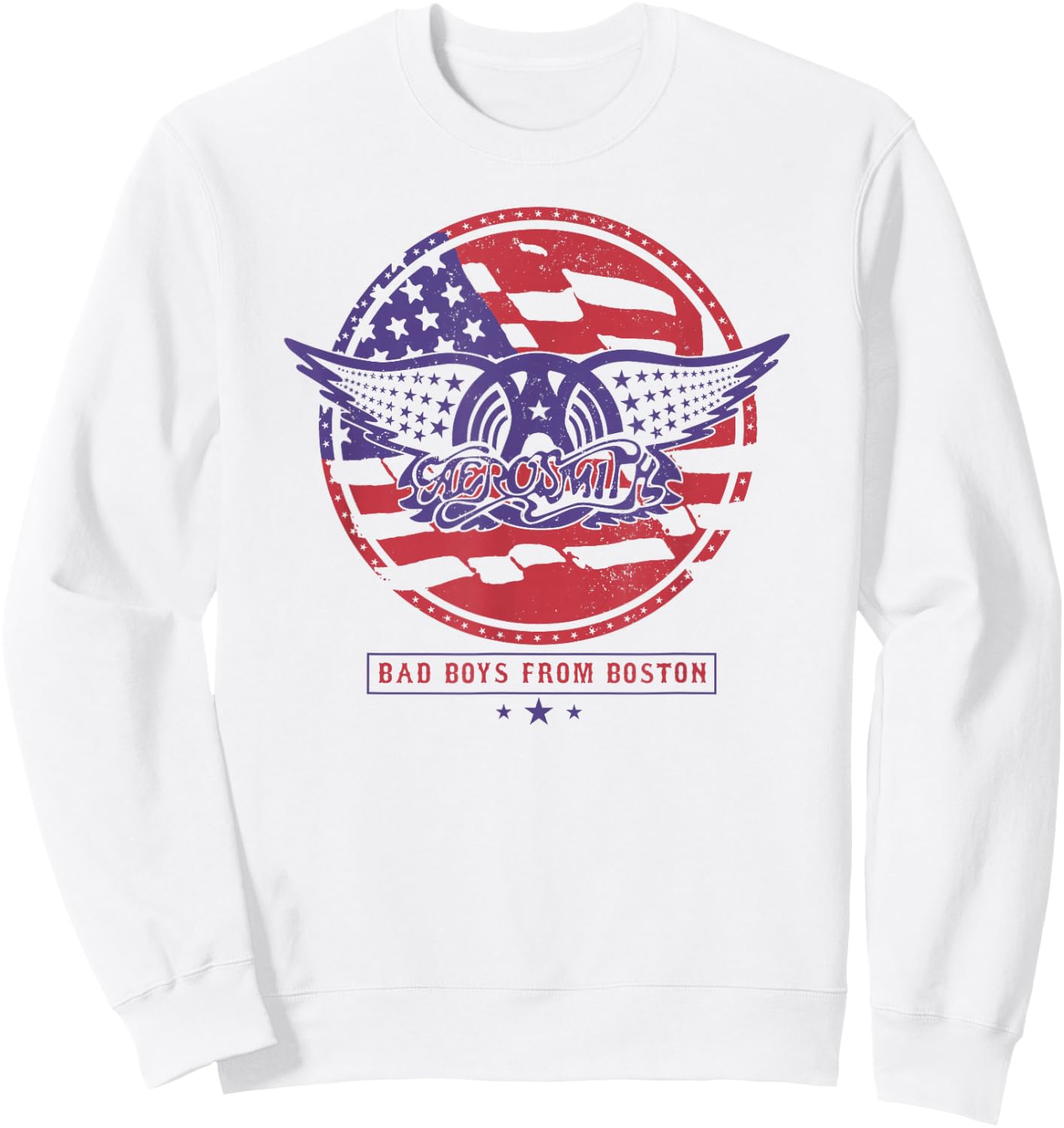 Aerosmith - Red, White & Boston Sweatshirt - Sweatshirt | White