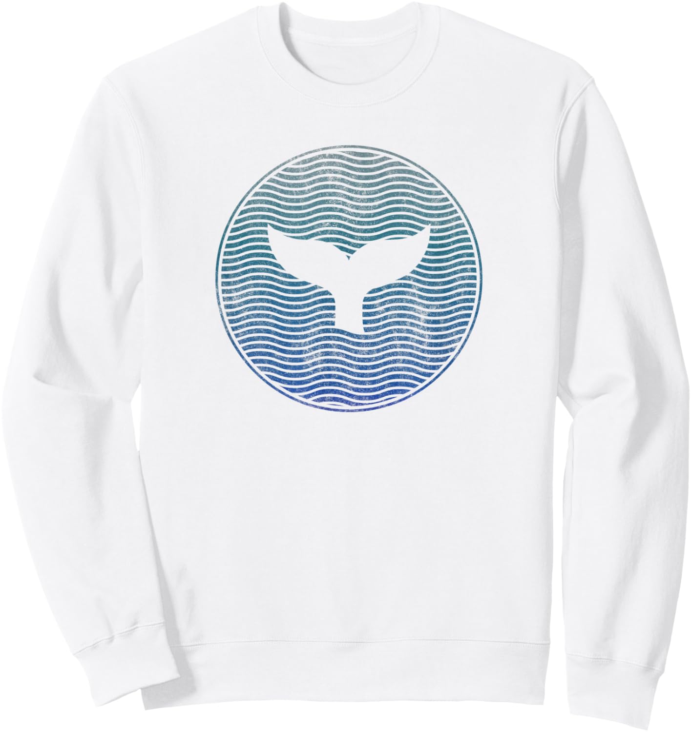 Save The Whales Sea Animal Killer Whale Tail Ocean Orca Wave Sweatshirt - Sweatshirt | White