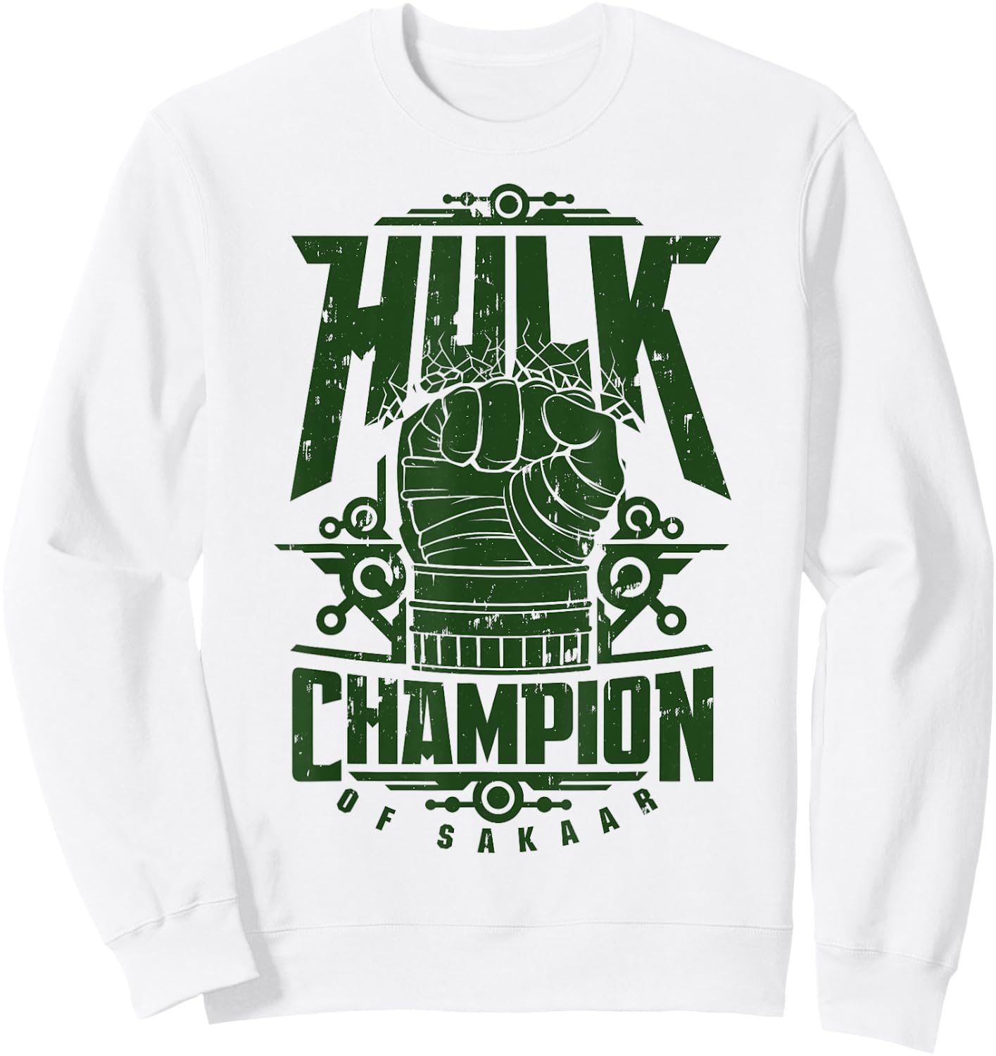 Marvel Hulk Champion Of Sakaar Fist Poster Sweatshirt - Sweatshirt | White