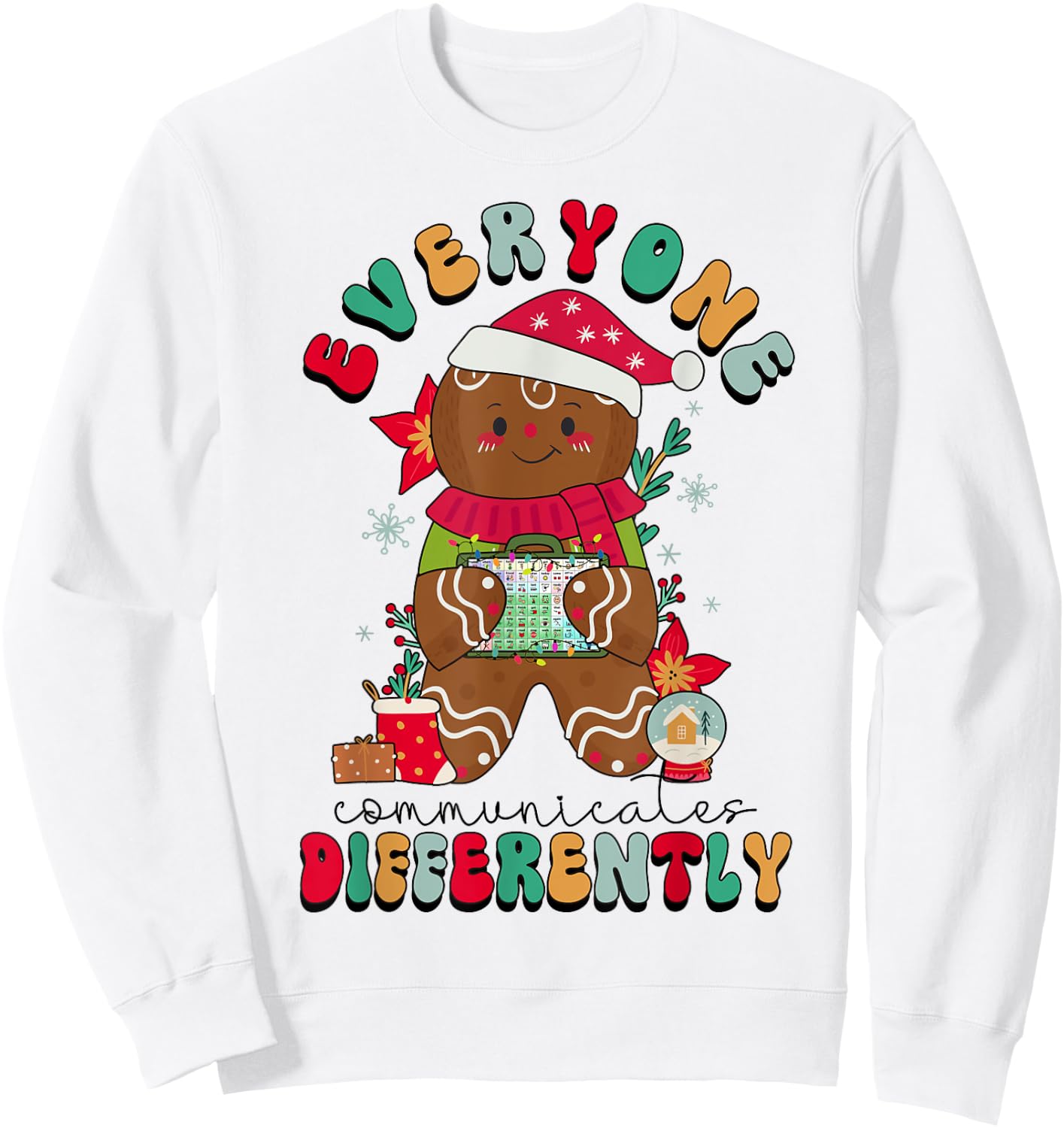 SPED Squad Special Education Teacher Autism Christmas Women Sweatshirt - Sweatshirt | White