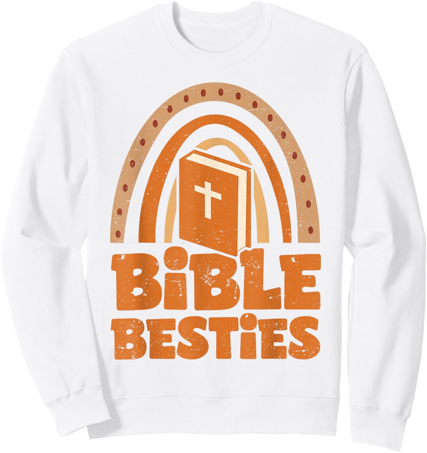 Bible Besties BFF Best Friends Bestie Sweatshirt - Sweatshirt | White