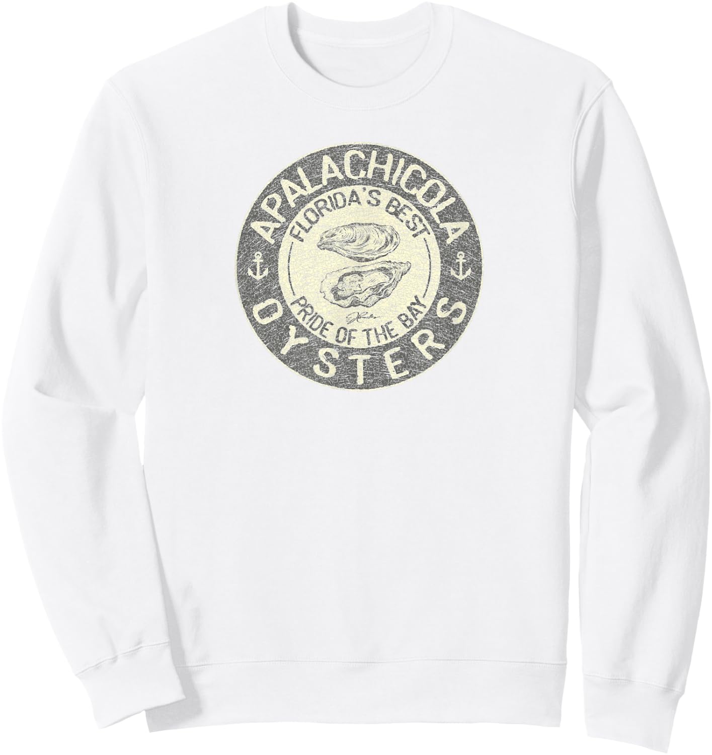 JCombs: Apalachicola Oysters Sweatshirt - Sweatshirt | White