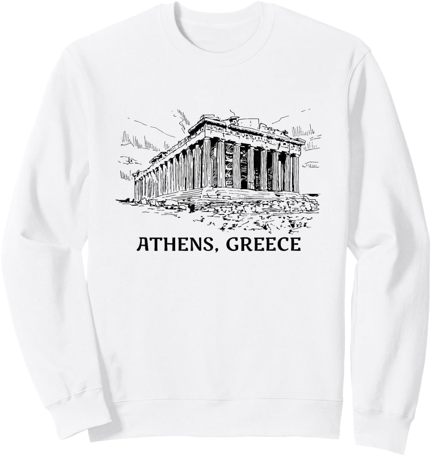 Athens, Greece Sweatshirt - Sweatshirt | White