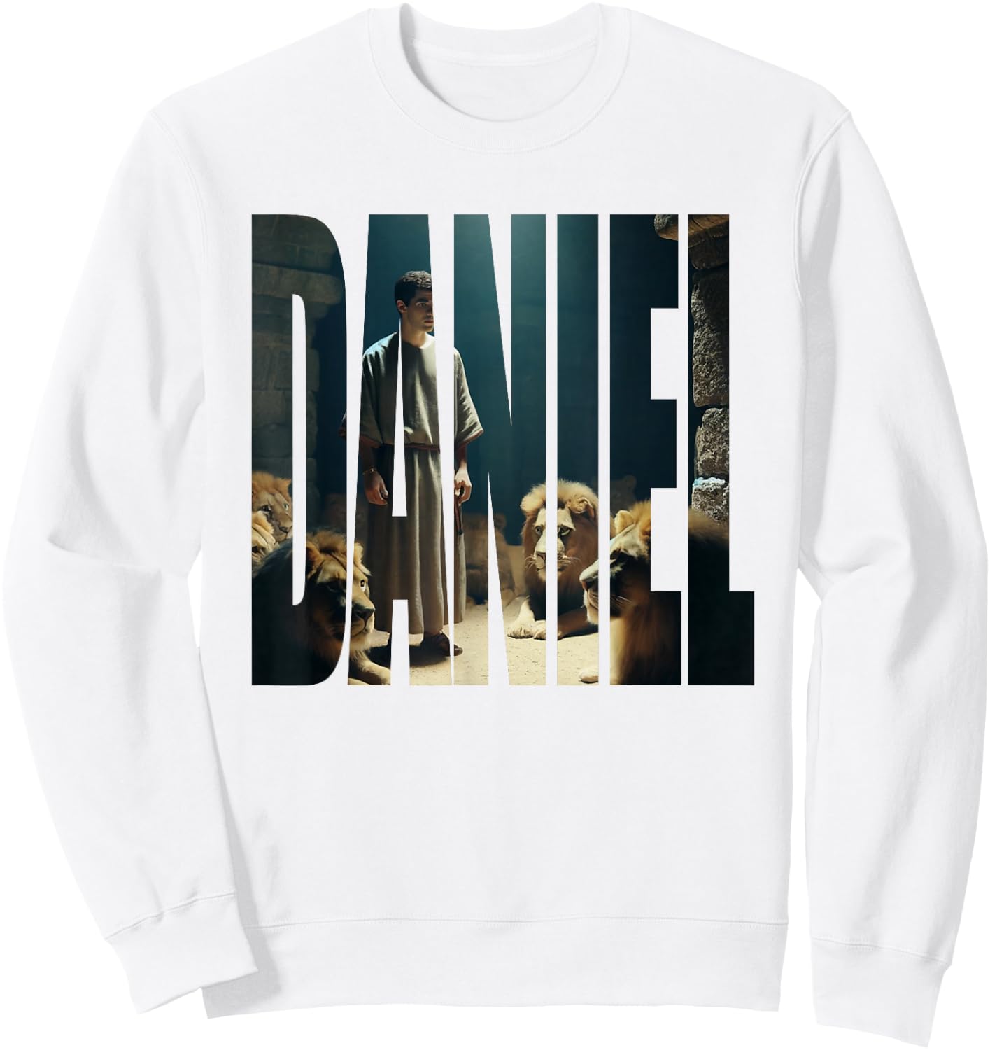 Daniel in the Lions lair Sweatshirt - Sweatshirt | White