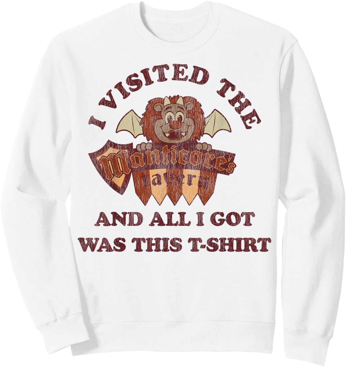 Disney Pixar Onward Manticore's Tavern Souvenir Sweatshirt - Sweatshirt | White