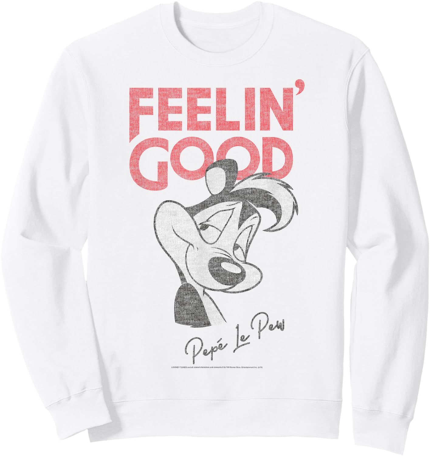 Looney Tunes Pepe Le Pew Feelin' Good Sweatshirt - Sweatshirt | White