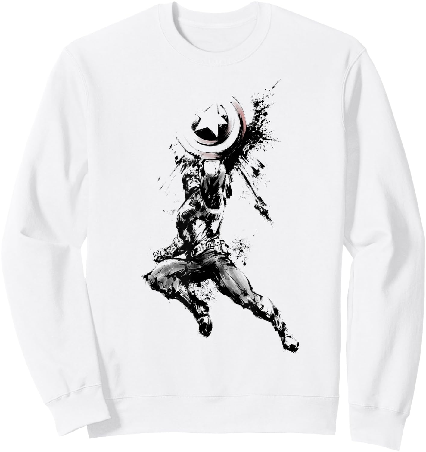 Marvel Captain America Steve Rogers Comic Book Sweatshirt - Sweatshirt | White