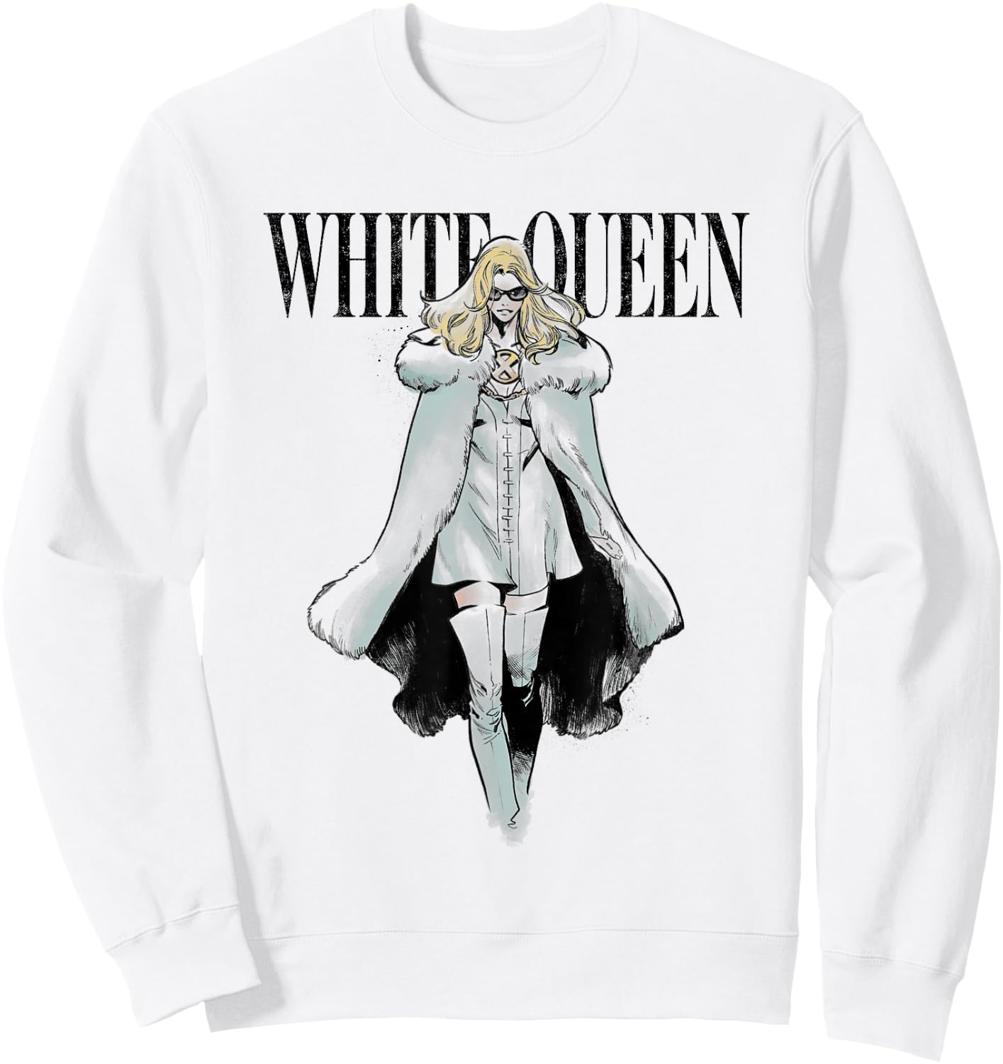 Marvel House of X Emma Frost White Queen Sweatshirt - Sweatshirt | White