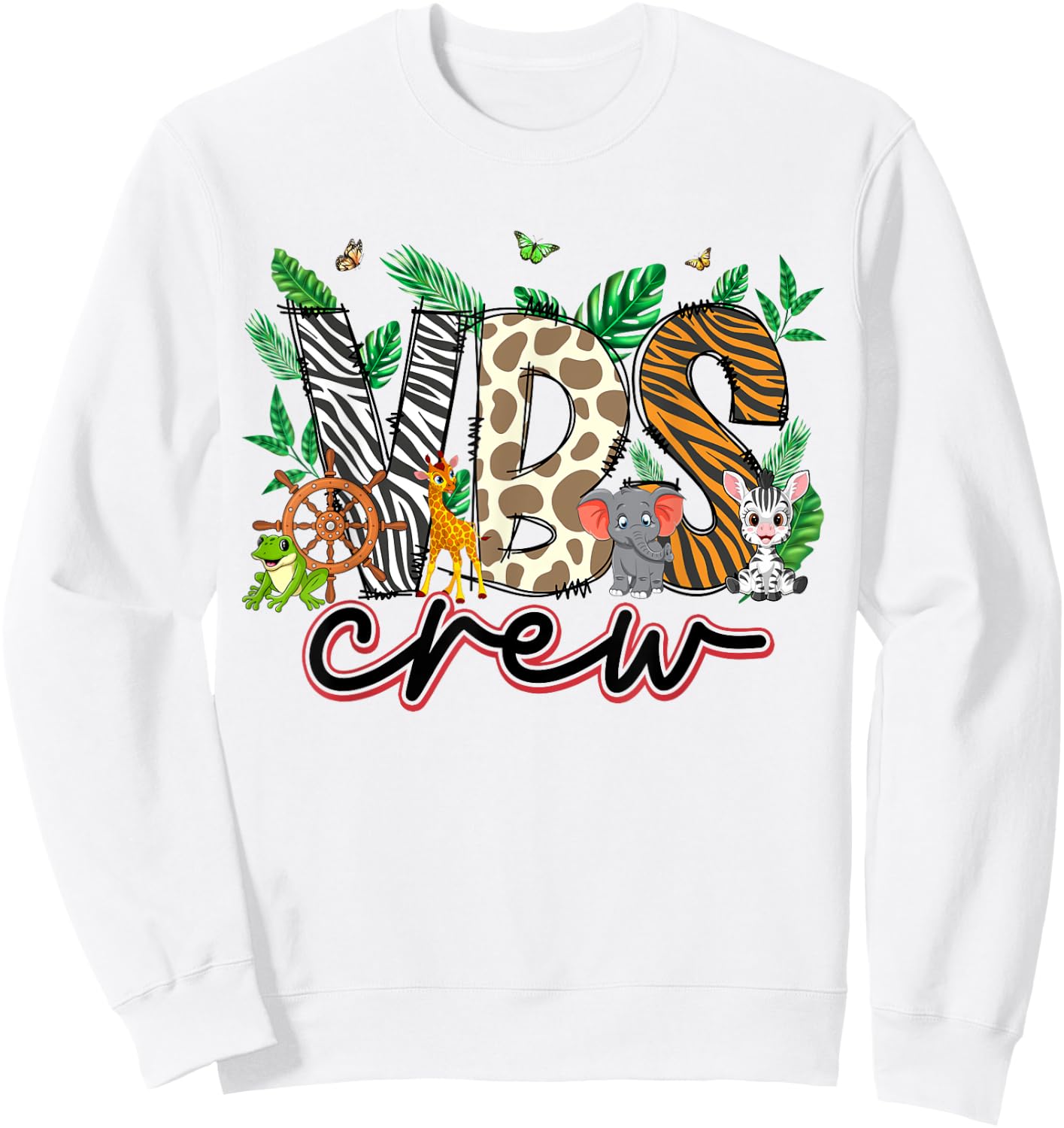 VBS Crew VBS 2024 Vacation Bible School Jungle Adventures Sweatshirt - Sweatshirt | White