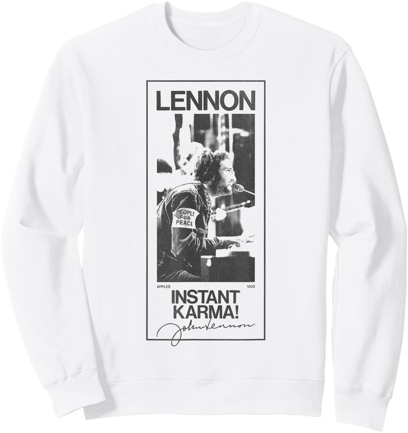 John Lennon - Karma Signature Sweatshirt - Sweatshirt | White
