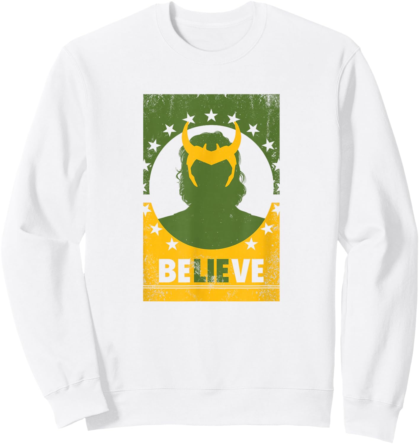 Marvel Loki BeLIEve Poster V1 Sweatshirt - Sweatshirt | White