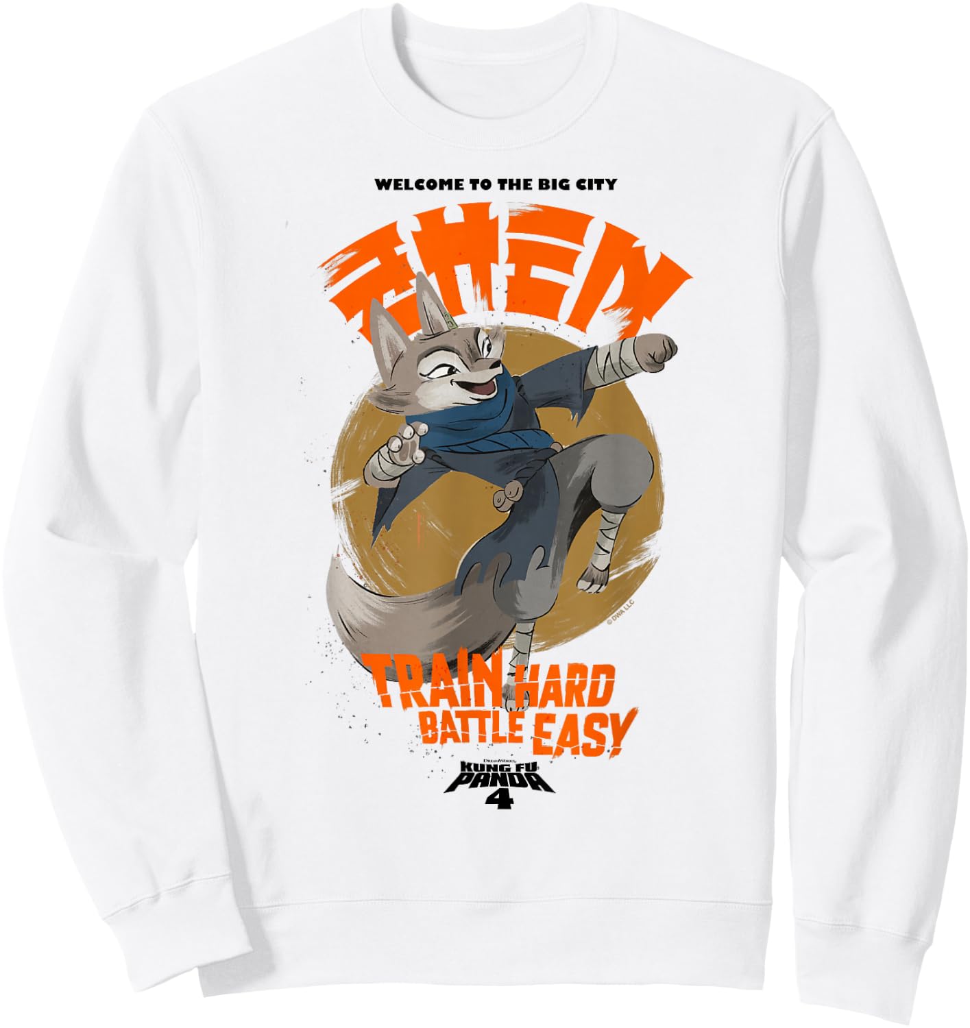Kung Fu Panda 4 Welcome To The Big City Zhen Vintage Shot Sweatshirt - Sweatshirt | White