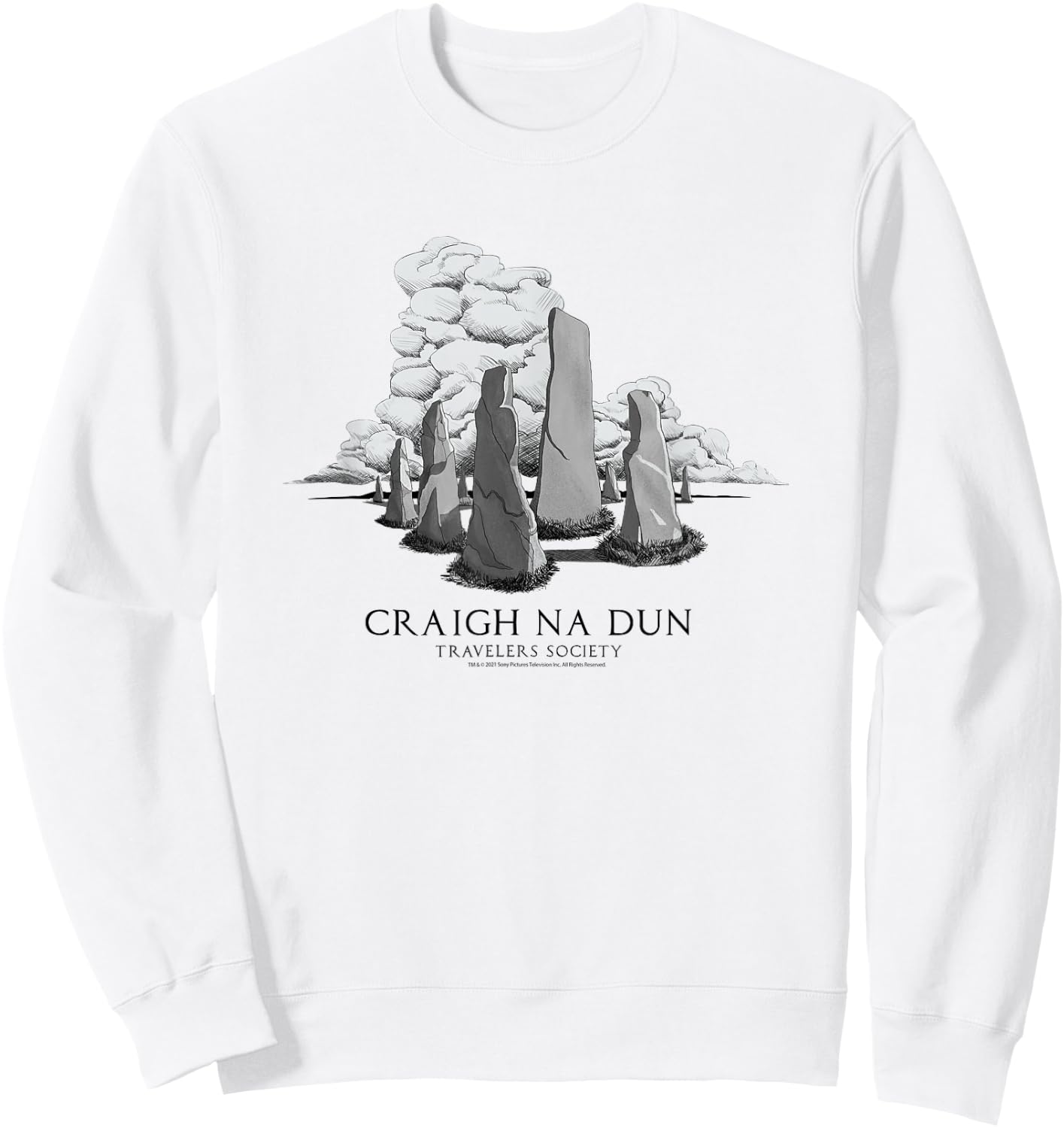 Outlander Craigh Na Dun Sweatshirt - Sweatshirt | White