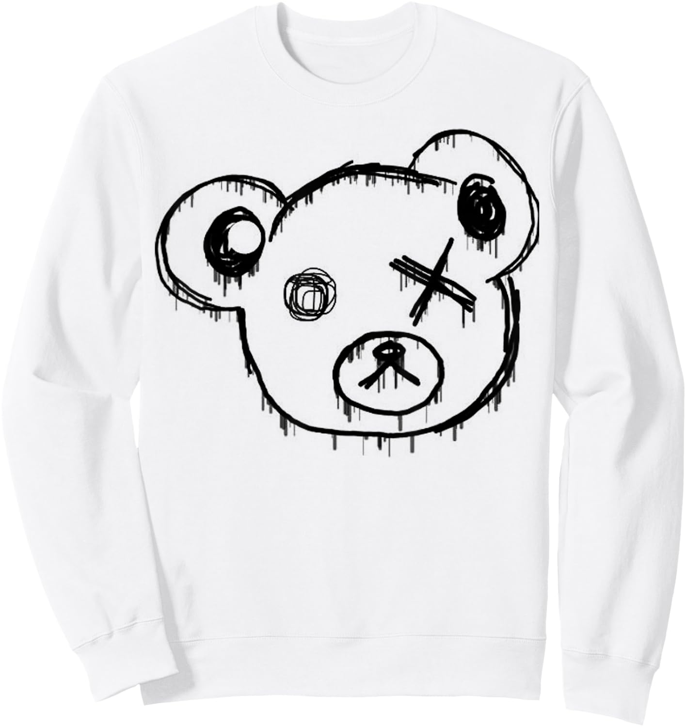Teddy Anime Teddy Bear Cute Bear Women Men Sweatshirt - Sweatshirt | White