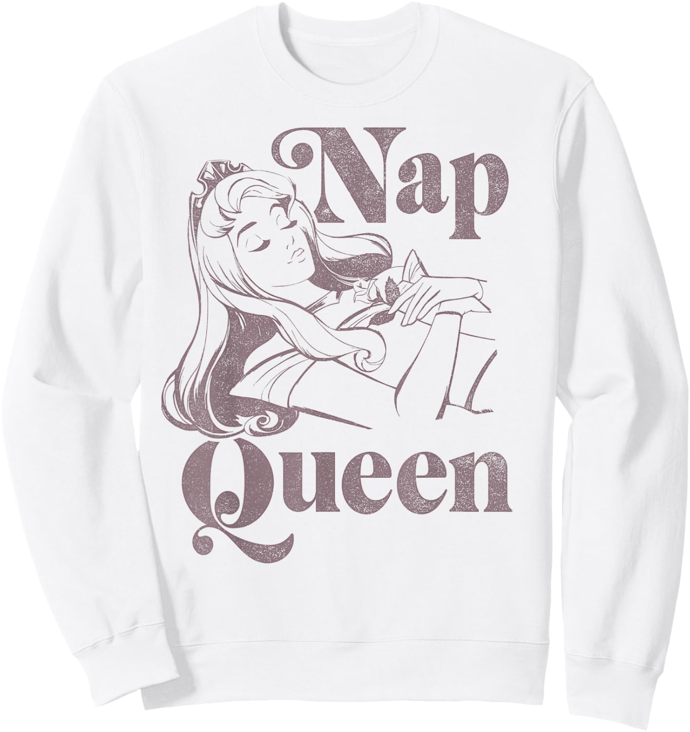 Disney Sleeping Beauty Aurora Nap Queen Sweatshirt - Sweatshirt | White