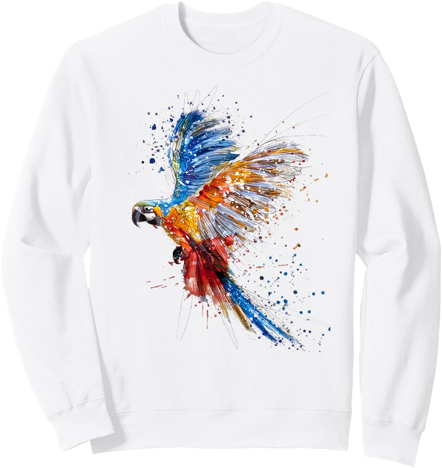 Love parrot Women Shirt parrot Lovers for kids and girls Sweatshirt - Sweatshirt | White