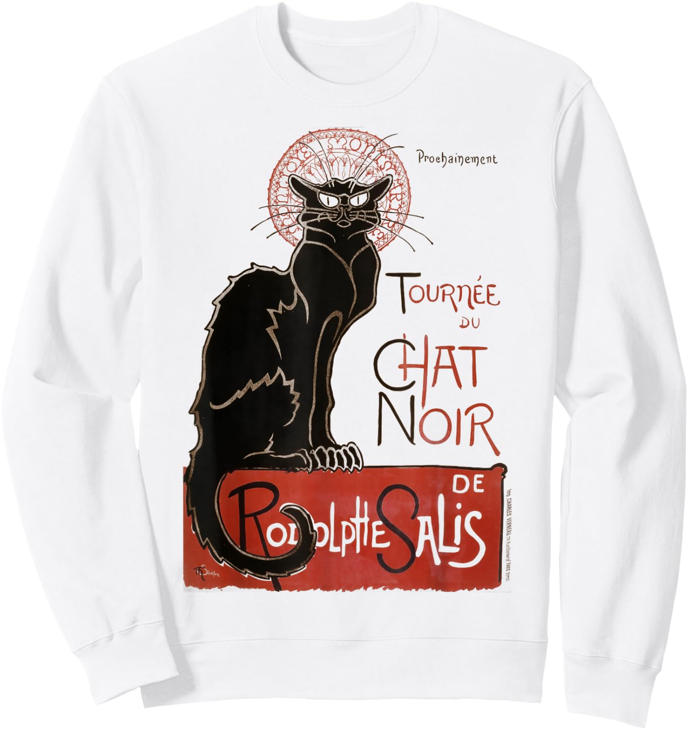 Tournee du Chat Noir Artwork Sweatshirt - Sweatshirt | White
