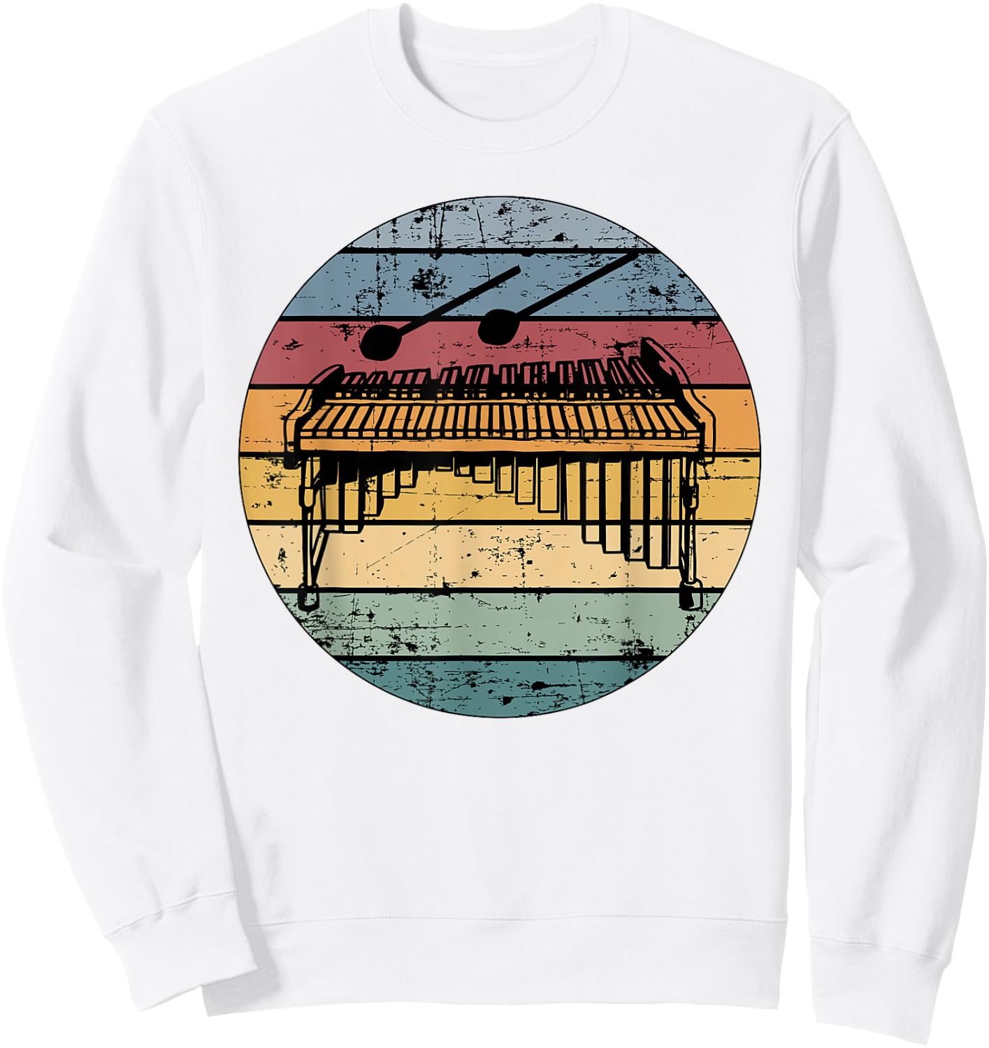 Marimba Retro Marimba Player Marimba Lover Sweatshirt - Sweatshirt | White