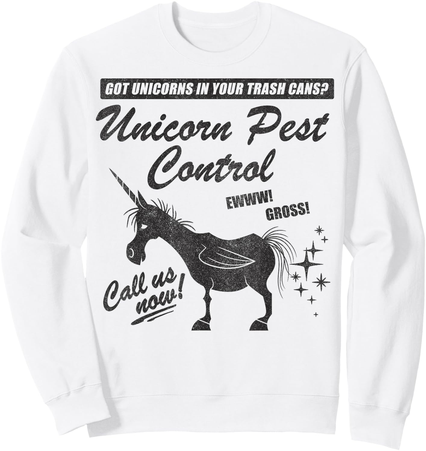 Disney Pixar Onward Unicorn Pest Control Sweatshirt - Sweatshirt | White
