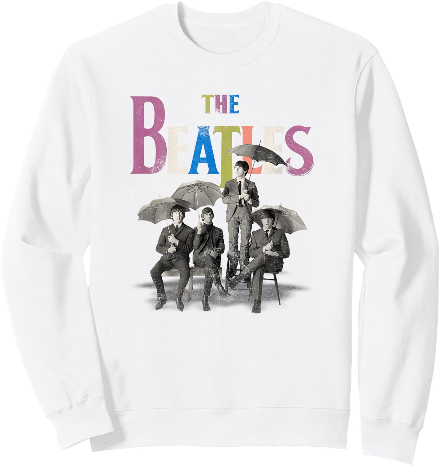 The Beatles - in the Rain Sweatshirt - Sweatshirt | White