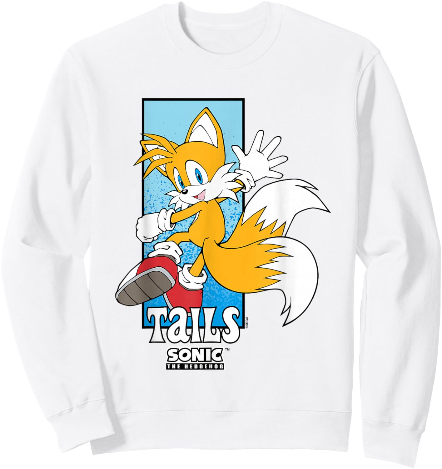 Sonic The Hedgehog Tails Spotlight Panel Portrait Sweatshirt - Sweatshirt | White