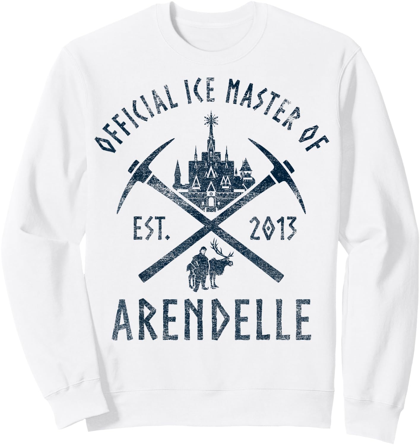 Disney Frozen Official Ice Master Of Arendelle Est. 2013 Sweatshirt - Sweatshirt | White
