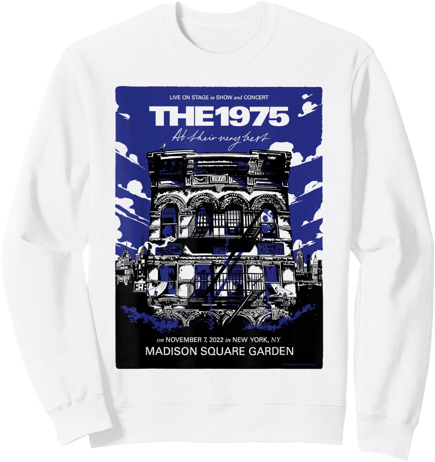 The 1975 Official Poster Sweatshirt - Sweatshirt | White