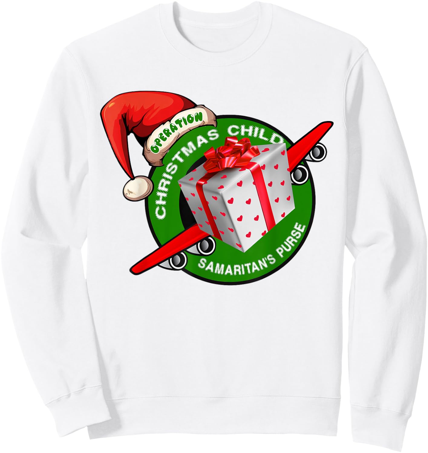 Samaritan's Purse Operation Christmas Child Funny Xmas Sweatshirt - Sweatshirt | White