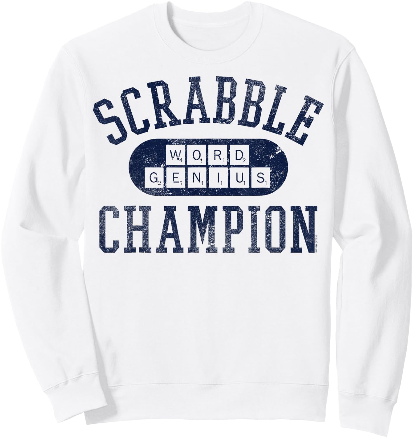 Scrabble Word Genius Scrabble Champion Sweatshirt - Sweatshirt | White