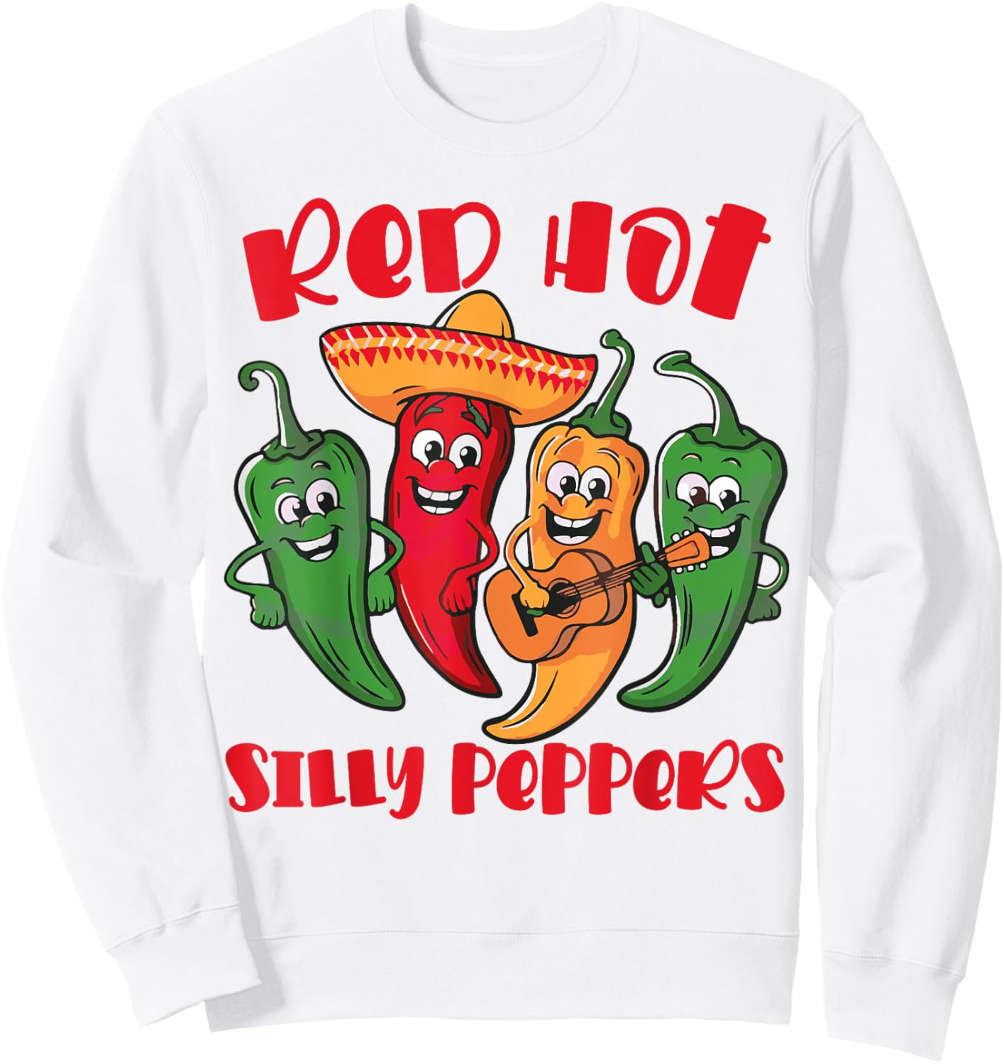 Red Hot Silly Peppers Sweatshirt - Sweatshirt | White