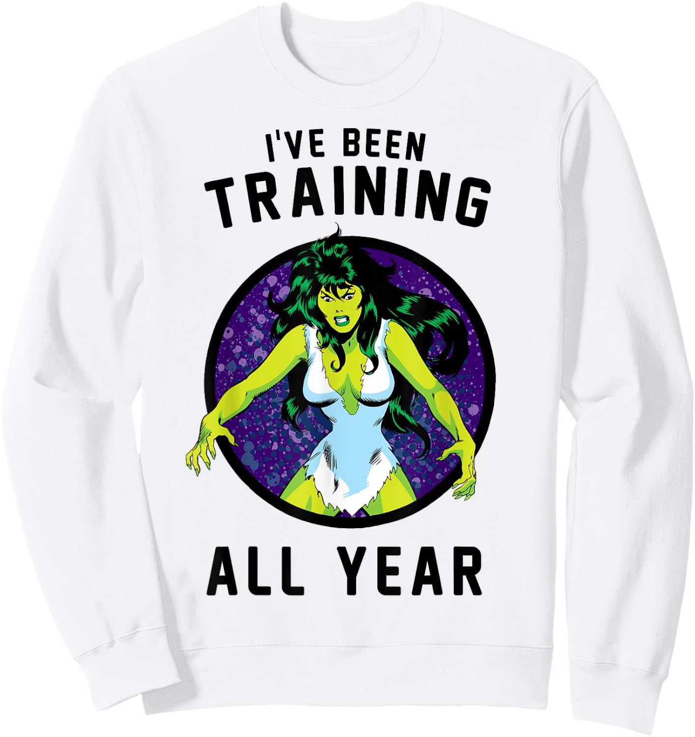 Marvel She-Hulk I've Been Training All Year Sweatshirt - Sweatshirt | White