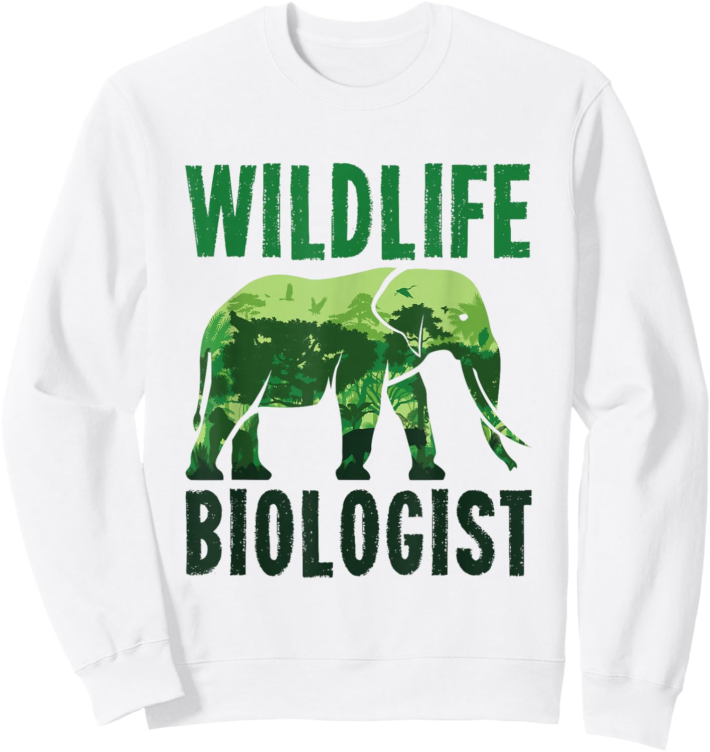 Wildlife Biologist Wild Animal Biology Zoologist Zoology Sweatshirt - Sweatshirt | White