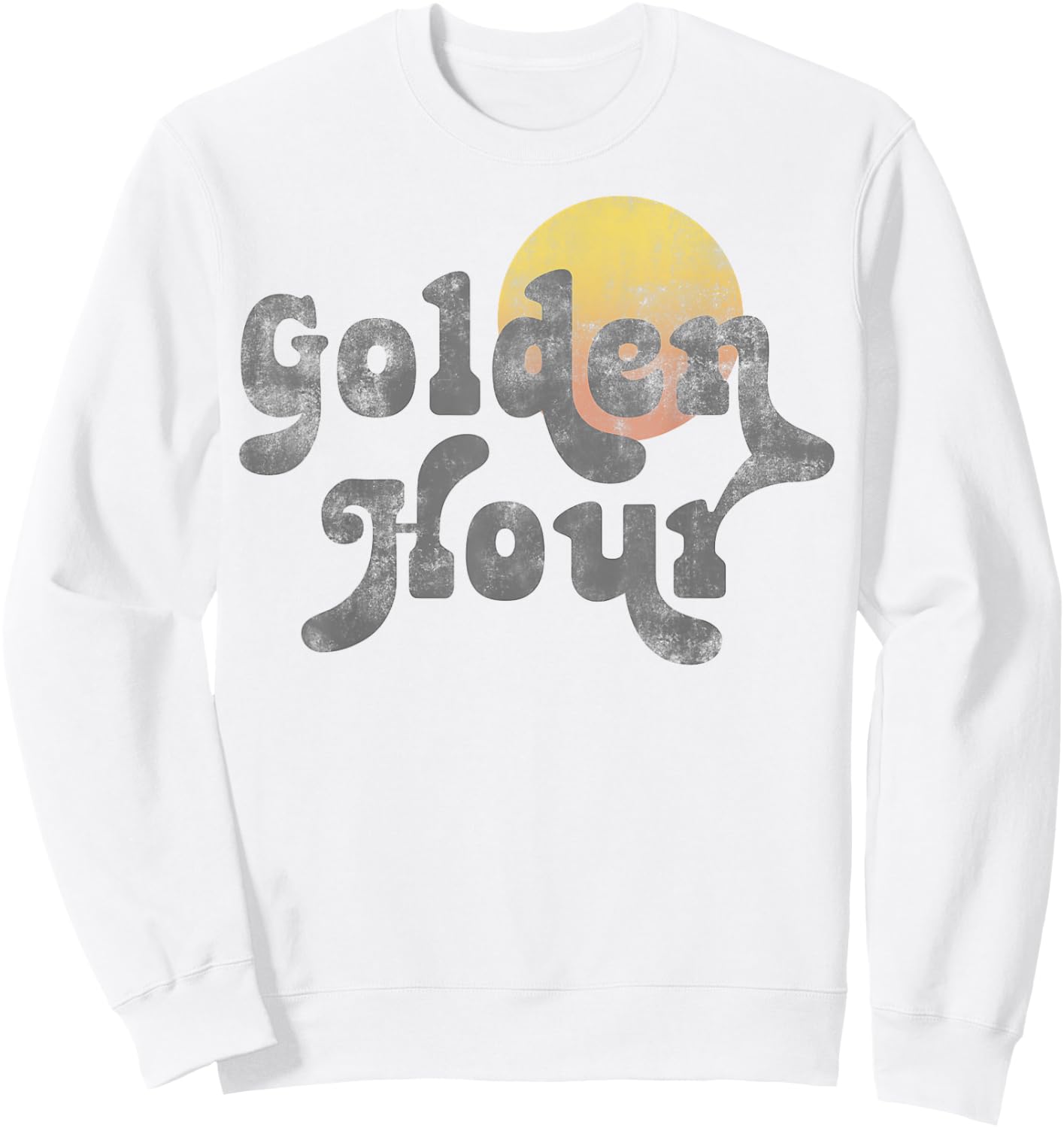 Trendy Golden Hour Vintage Sweatshirt - Sweatshirt | White