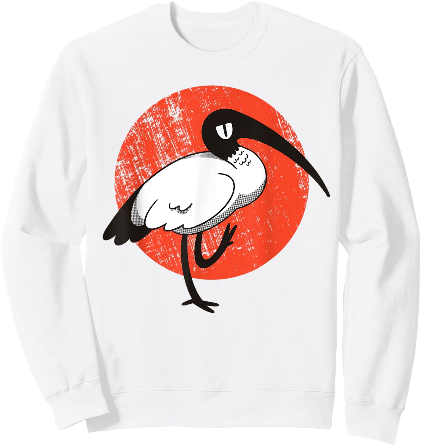 White Ibis Bird Sweatshirt - Sweatshirt | White