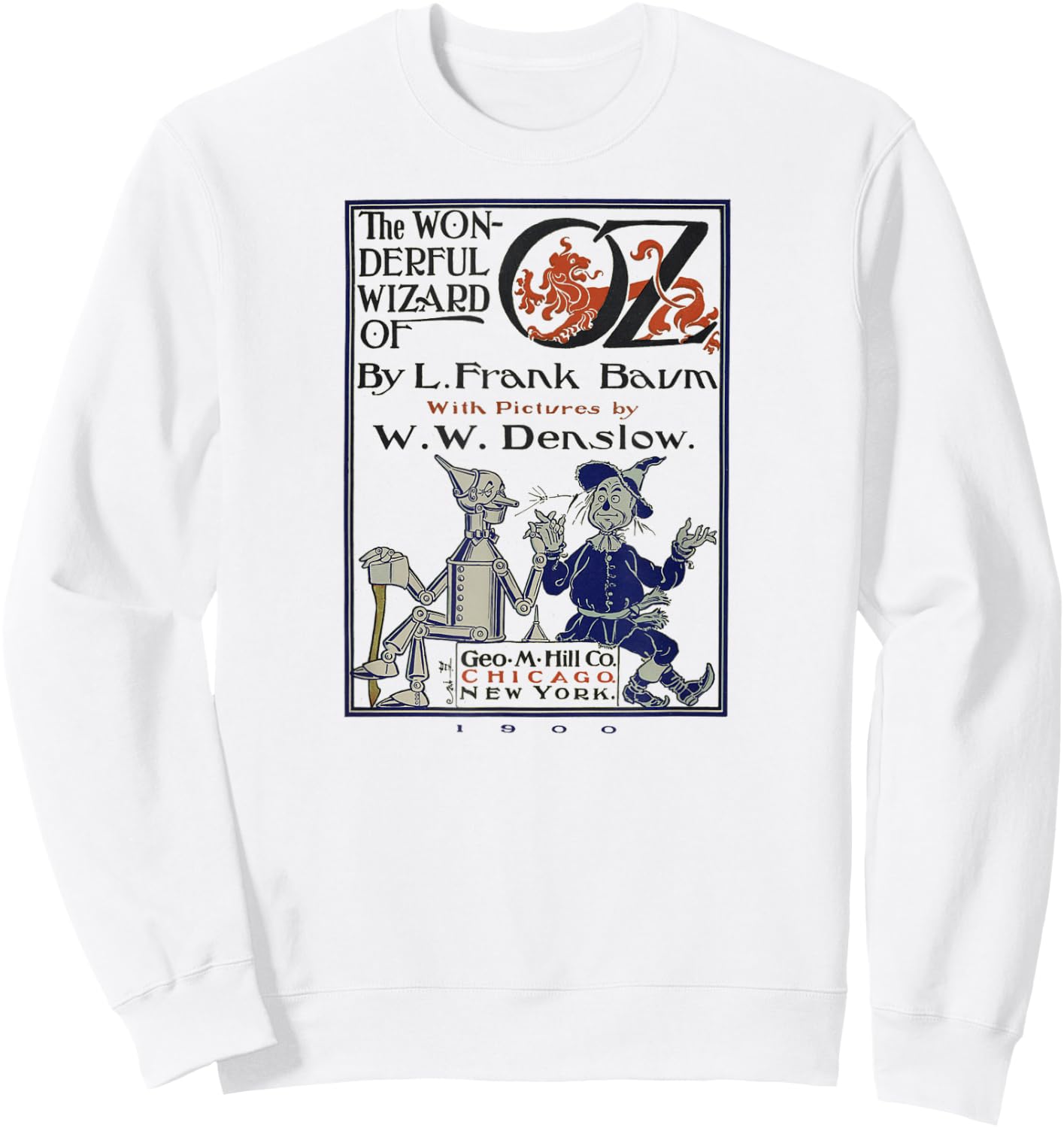 Wizard of OZ Gifts-Tin Man Scarecrow Land of OZ Movie Sweatshirt - Sweatshirt | White