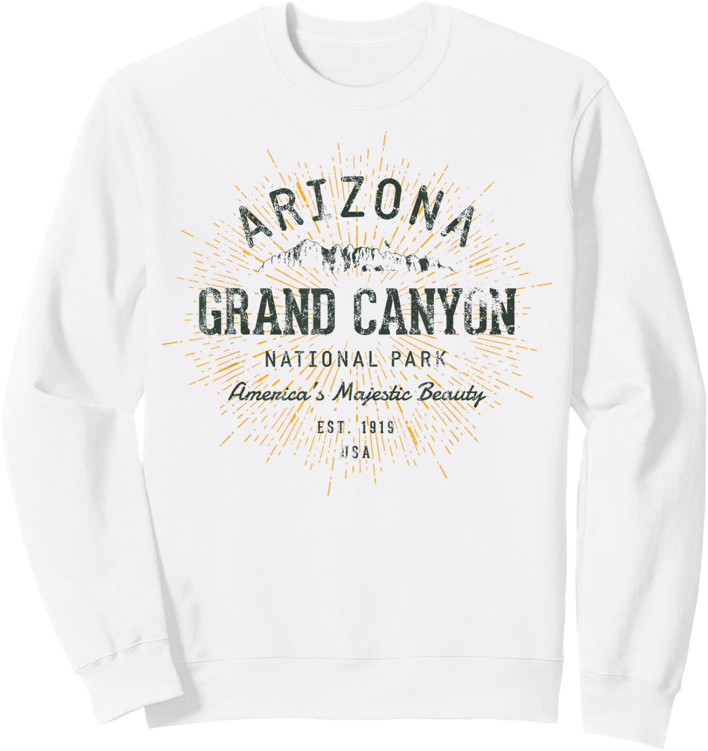 Retro Style Vintage Grand Canyon National Park Sweatshirt - Sweatshirt | White