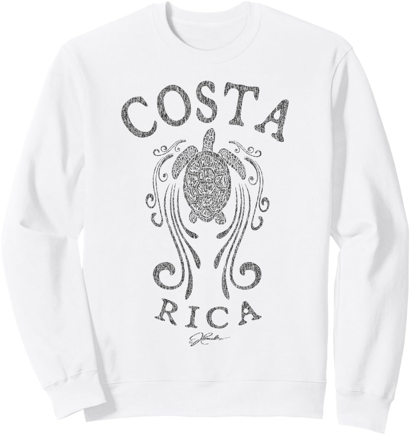 JCombs: Costa Rica, Sea Turtle in the Slipstream Sweatshirt - Sweatshirt | White