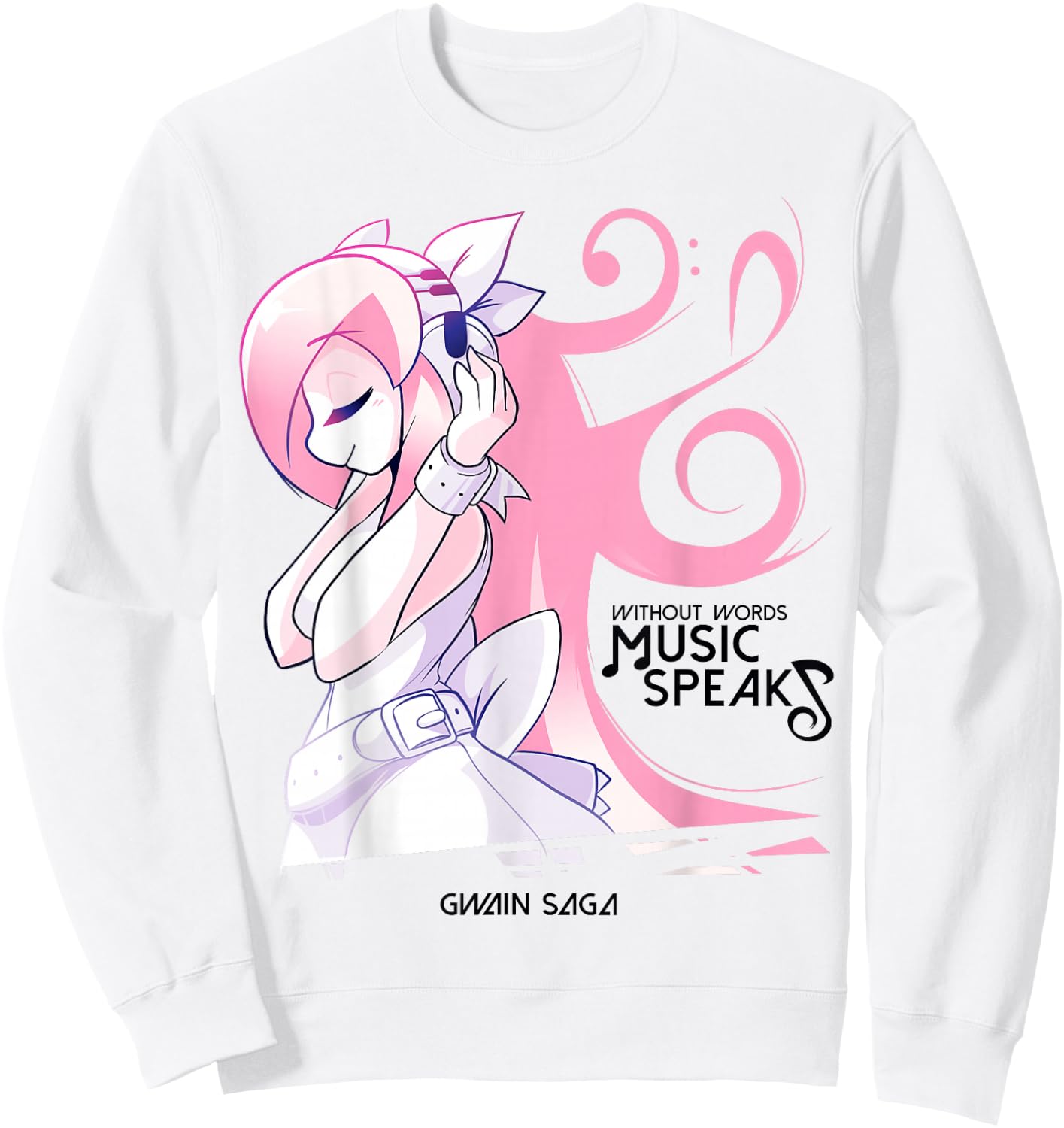 Ami Music | Gwain Saga Official Sweatshirt - Sweatshirt | White
