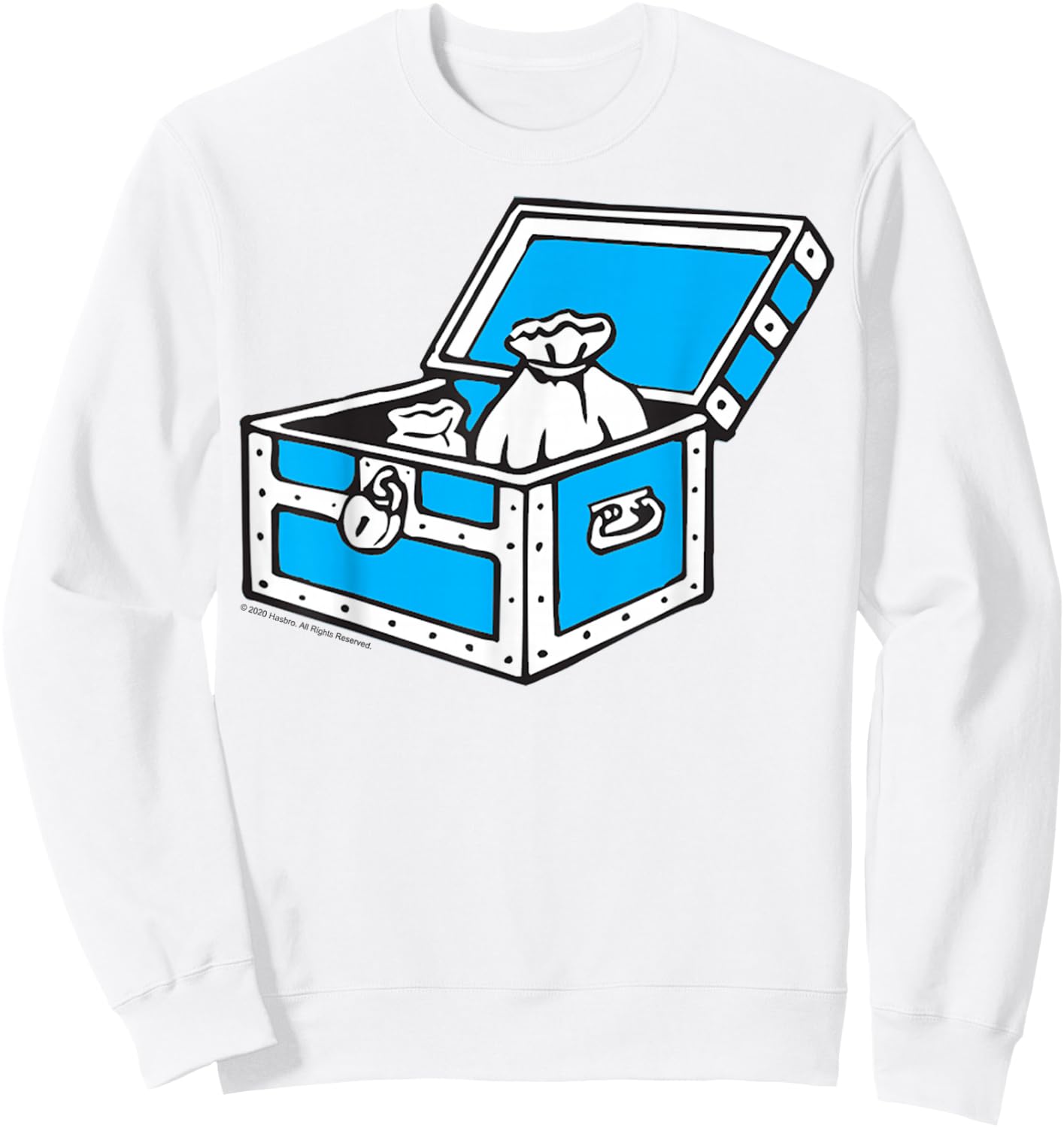 Monopoly Community Chest Logo Sweatshirt - Sweatshirt | White