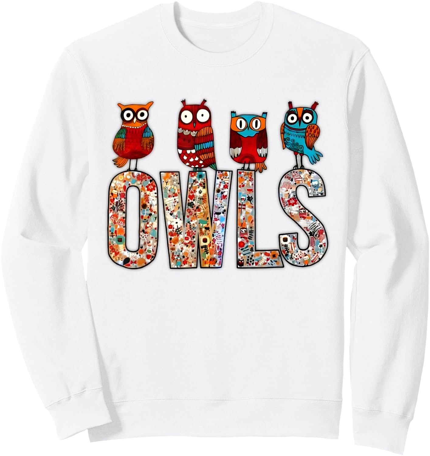 Love owls Women Shirt owl Lovers for kids and girls Sweatshirt - Sweatshirt | White
