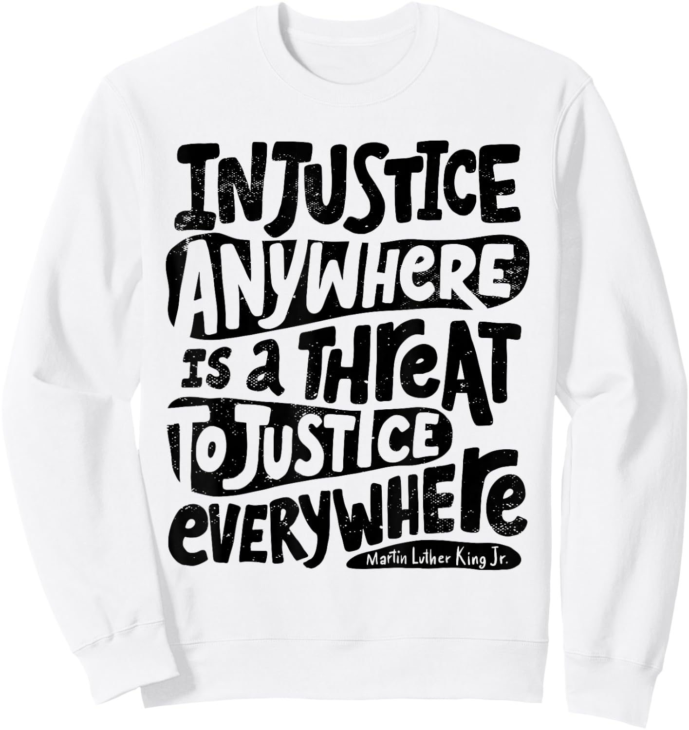 Black Lives Matter African American Protest Racism BLM Small Sweatshirt - Sweatshirt | White