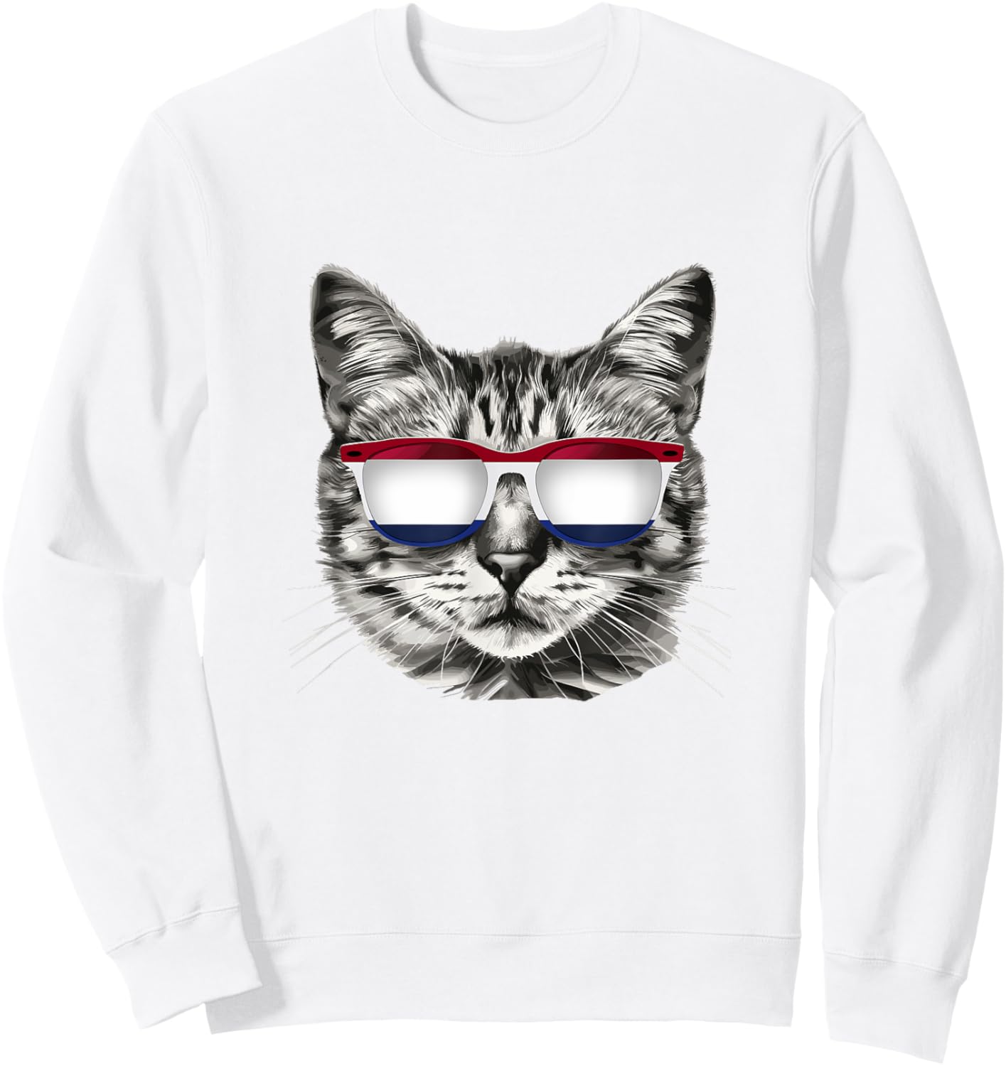 Dutch Flag Cat Owner Souvenirs Products Kitten Netherlands Women Kids Sweatshirt - Sweatshirt | White