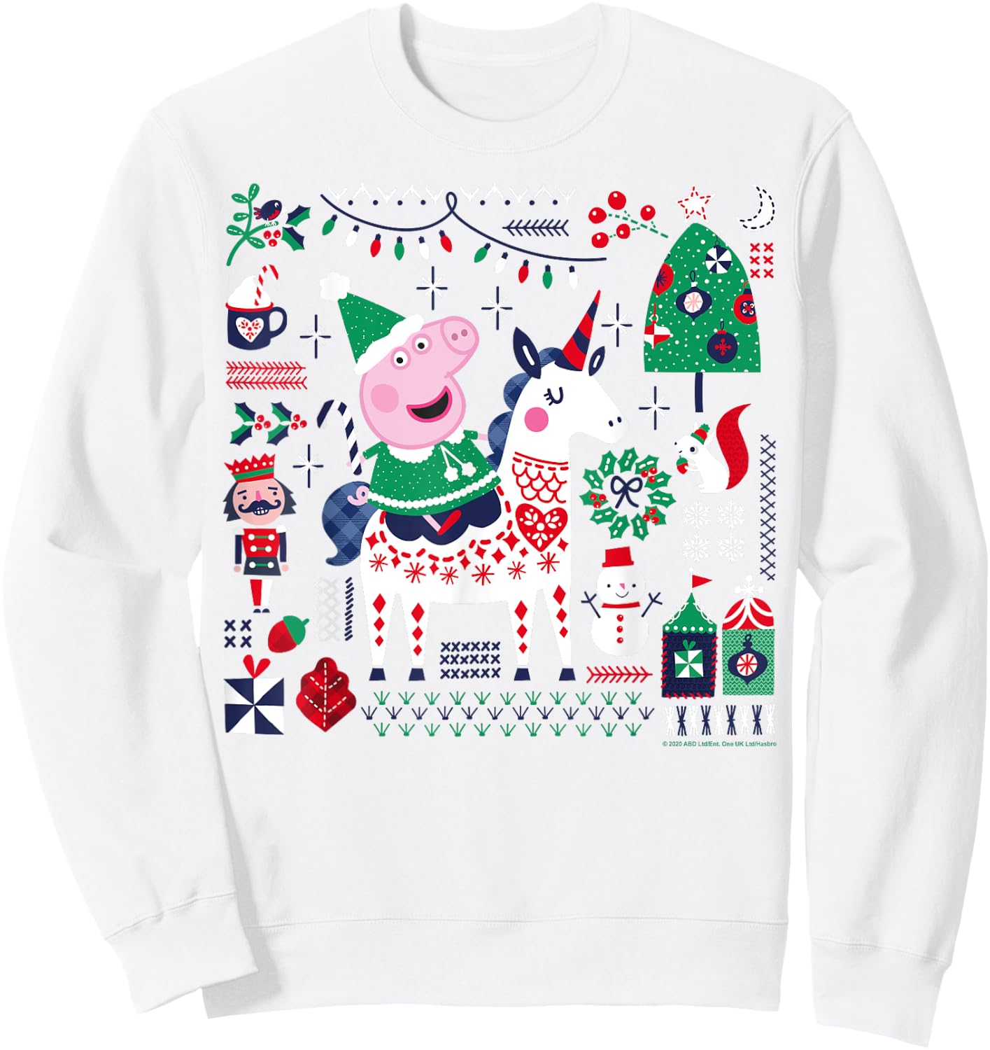 Peppa Pig Christmas Horse Sweatshirt - Sweatshirt | White