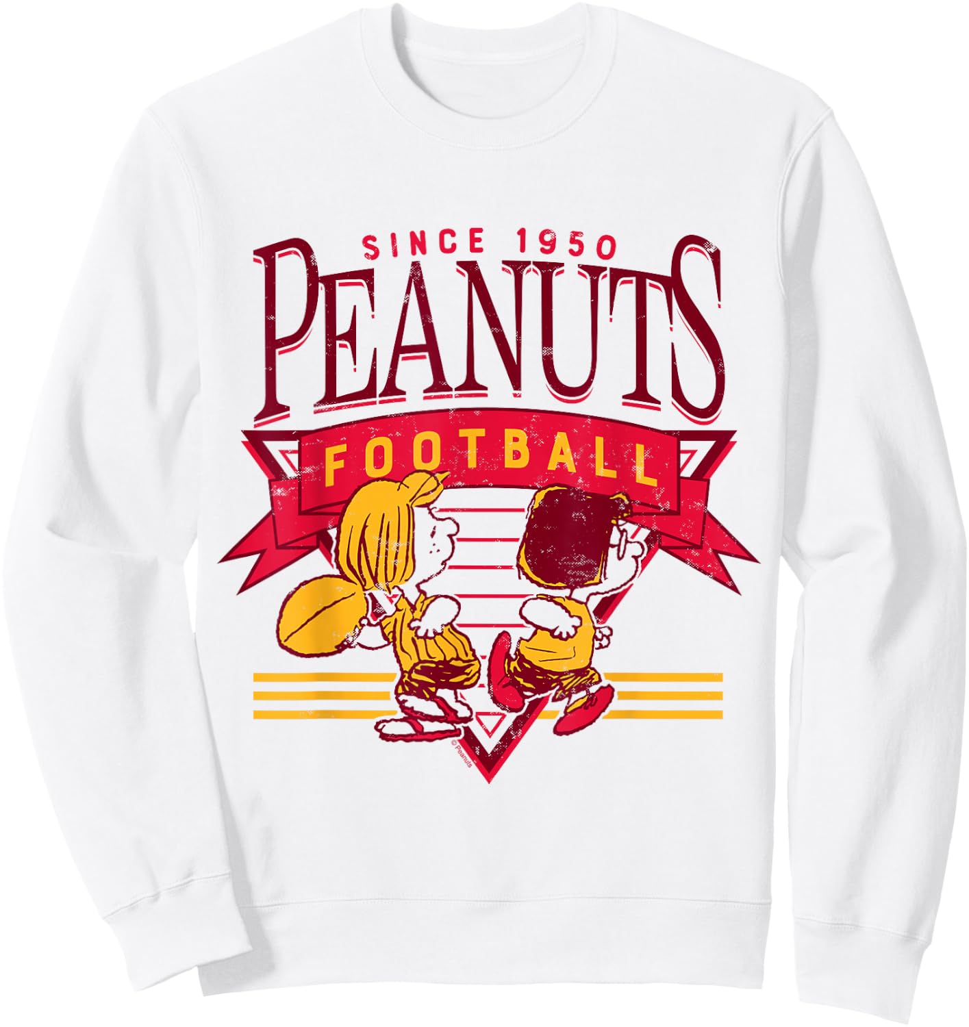 Peanuts - Football Peppermint Patty and Marcie Since 1950 Sweatshirt - Sweatshirt | White
