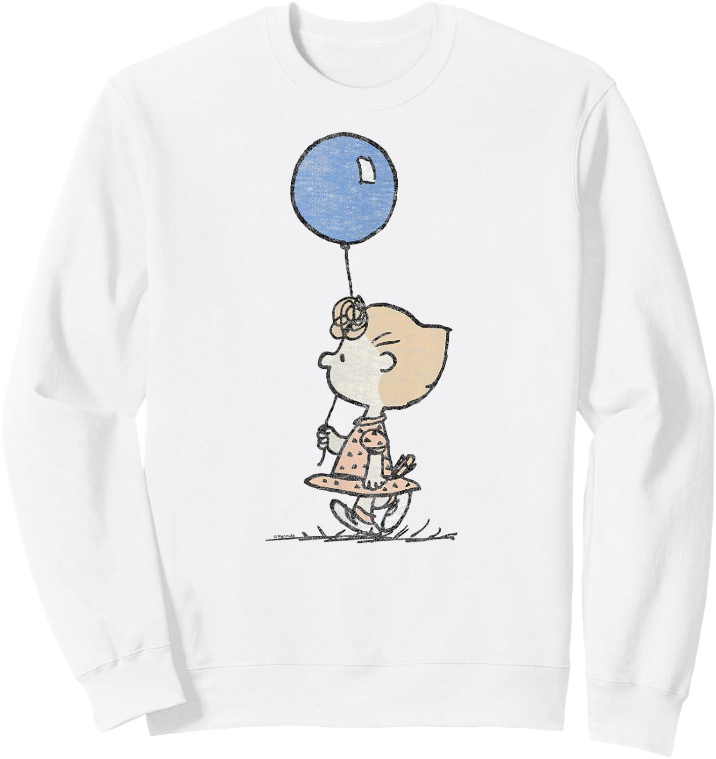 Peanuts - Sally Brown Holding Balloon Sweatshirt - Sweatshirt | White