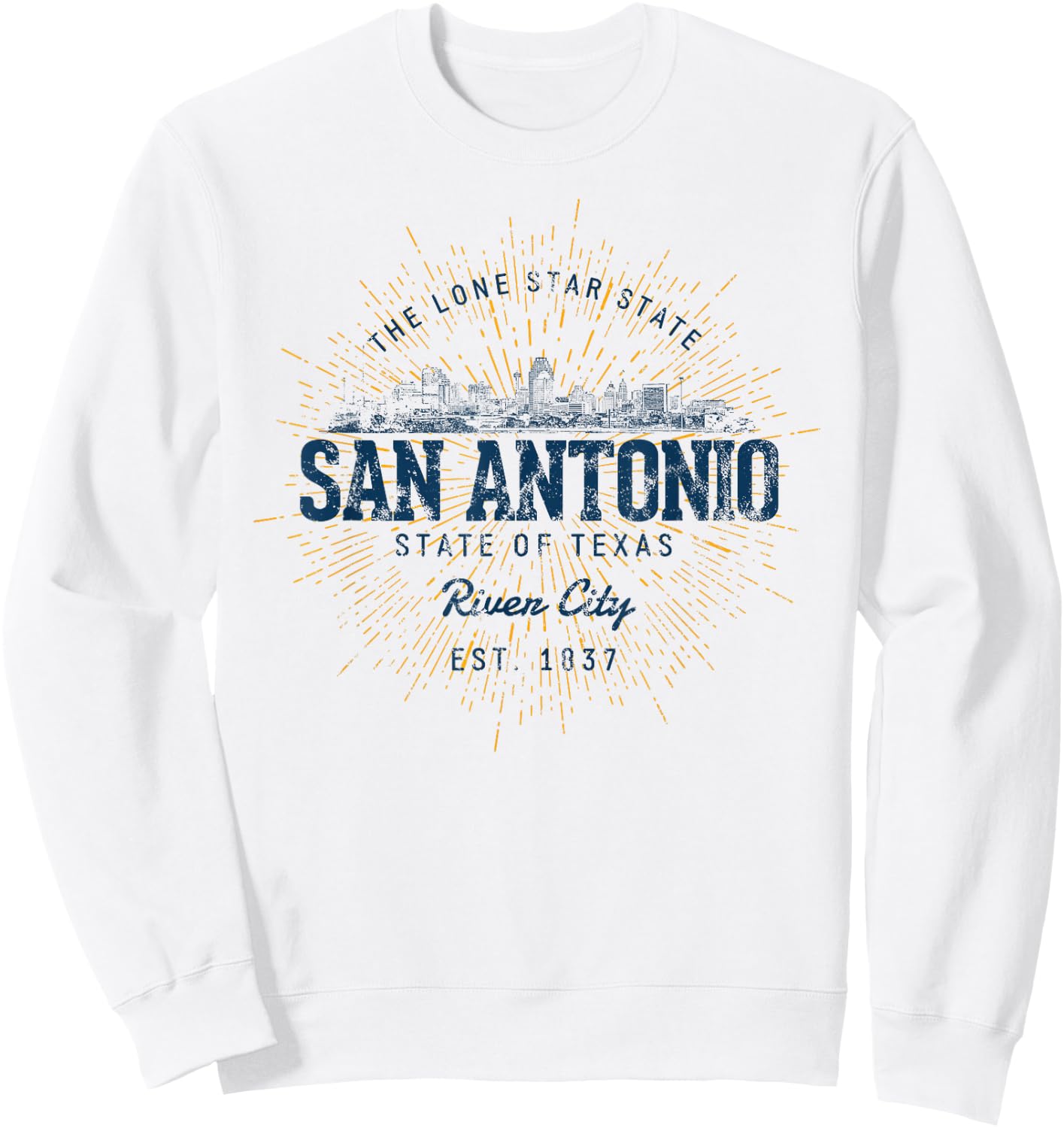 Vintage San Antonio Retro Sweatshirt - Sweatshirt | White