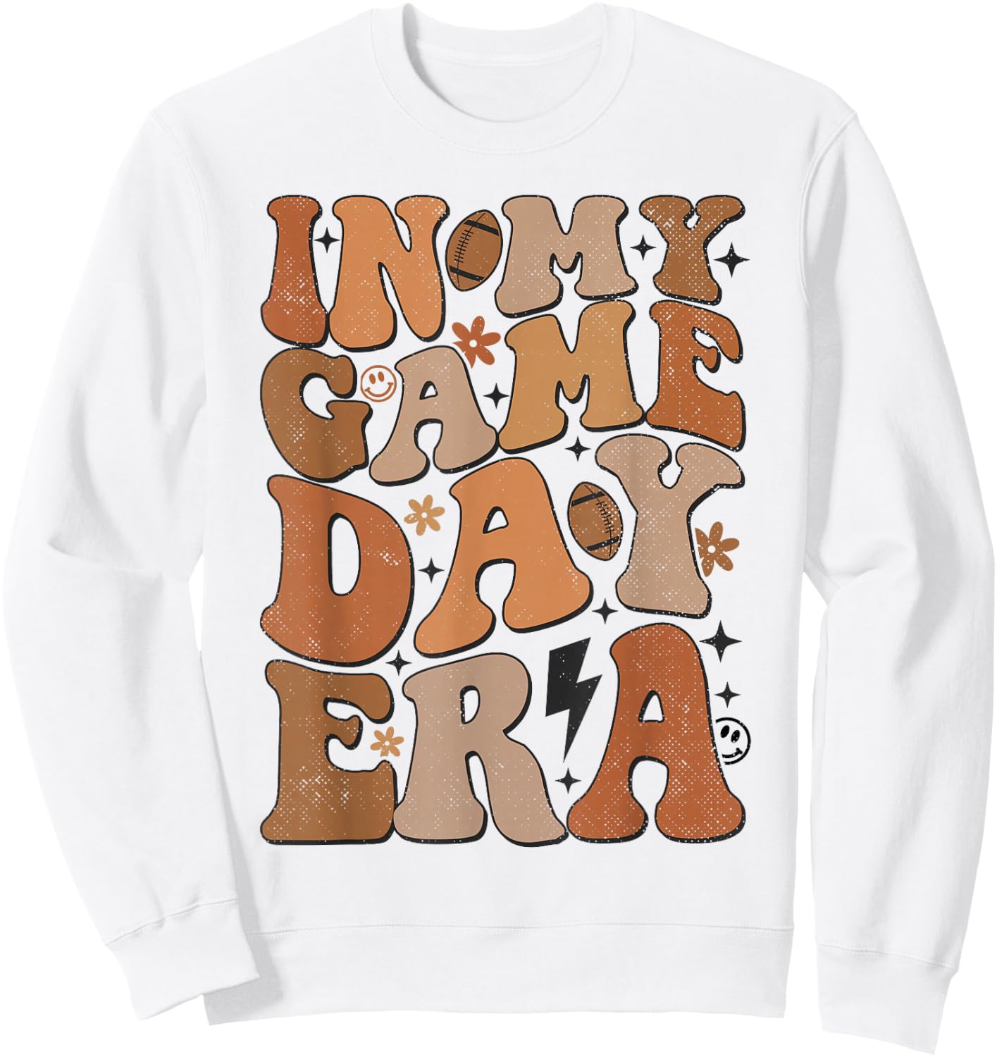 In My Game Day Era Football Game Day Vibes For Boy Girl Kids Sweatshirt - Sweatshirt | White