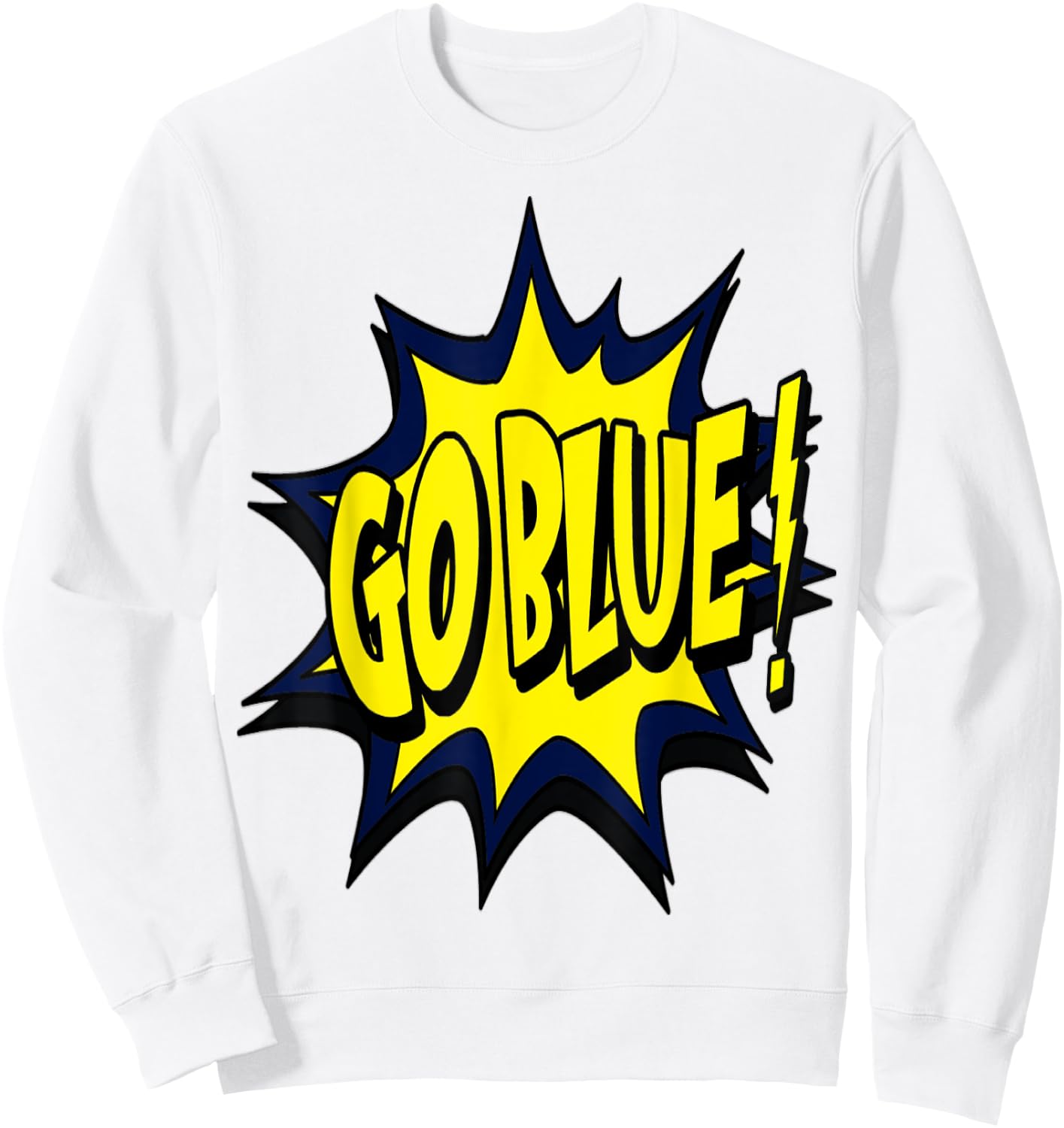 Go blue Michigan Sweatshirt - Sweatshirt | White