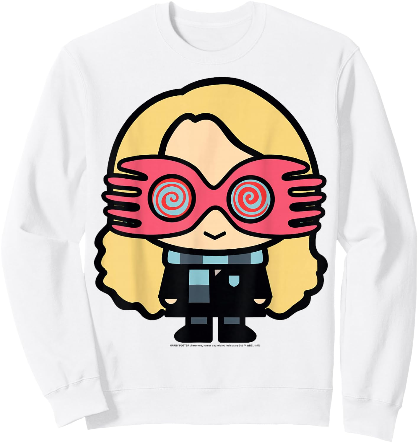 Harry Potter Luna Lovegood Cute Cartoon Style Portrait Sweatshirt - Sweatshirt | White